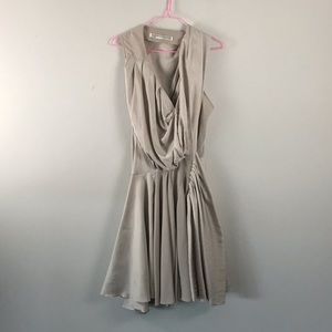 All Saints | Heather draped asymmetrical mini dress